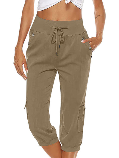 Zavando - Frauen Bequem Lässig Hose