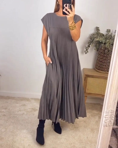 Zavando - Ärmelloses plissiertes Kleid