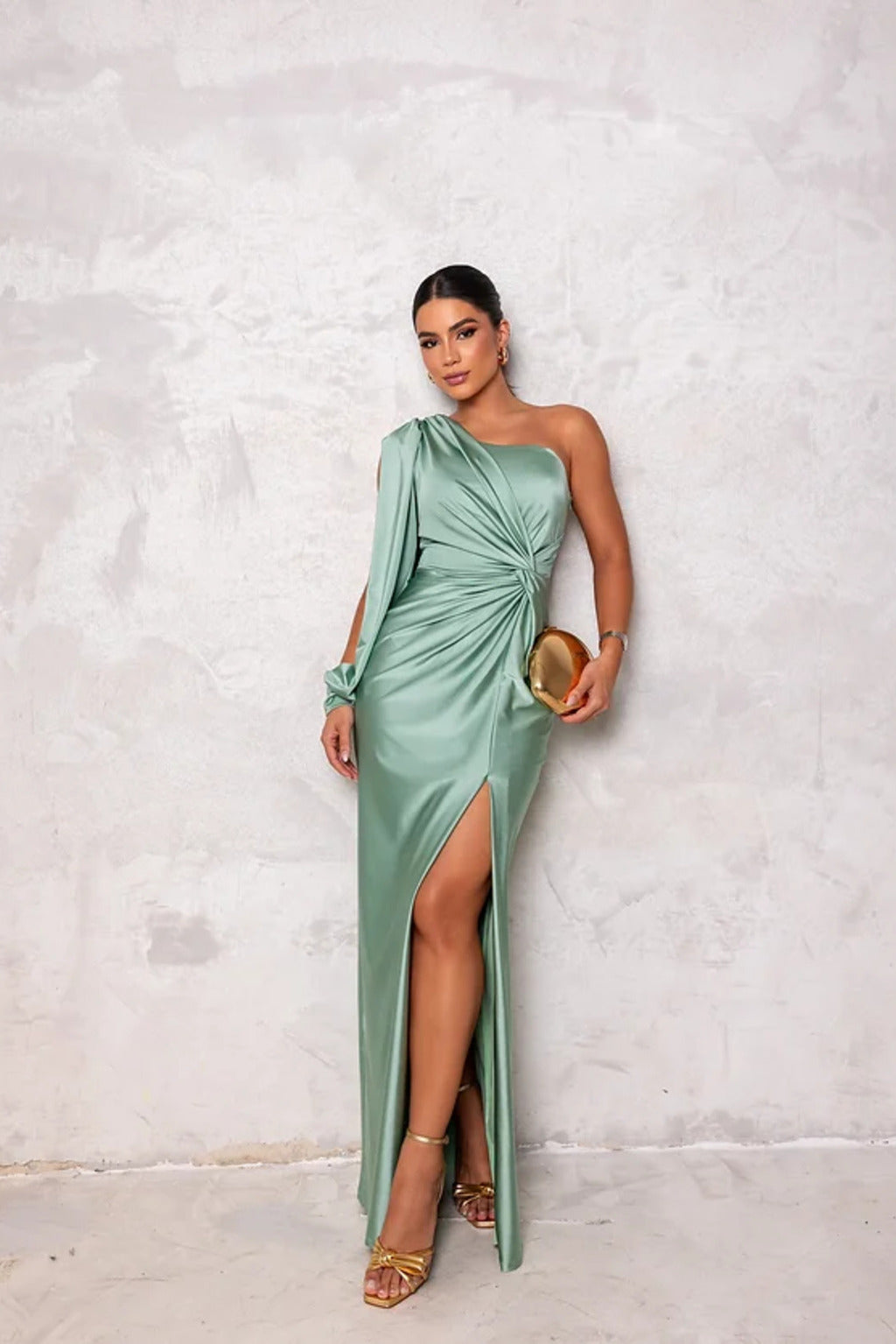 Elegantes Abendkleid Mit Einer Schulter Für Damen