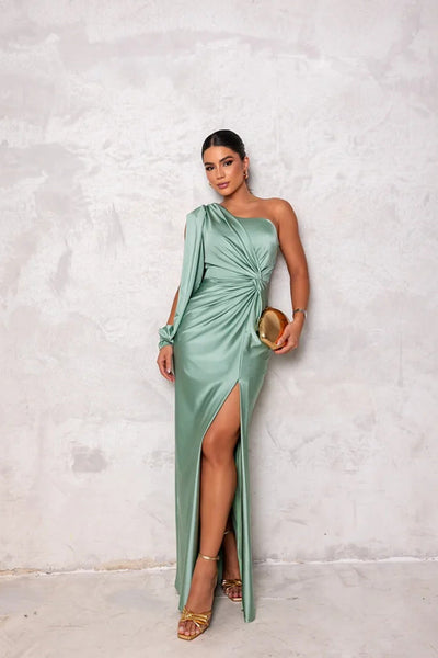 Elegantes Abendkleid Mit Einer Schulter Für Damen