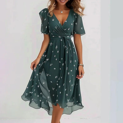 Zavando – Luftiges Chiffonkleid mit Print