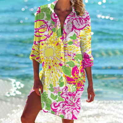 Zavando – Sommer Damenkleid - Baumwollkleid