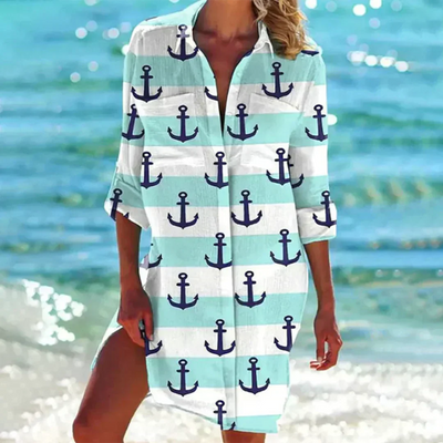 Zavando – Sommer Damenkleid - Baumwollkleid