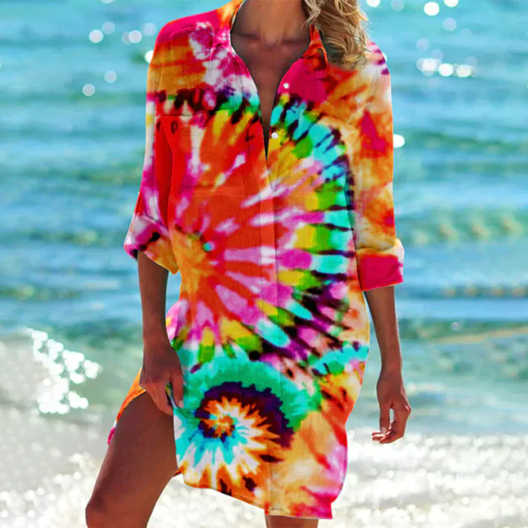 Zavando – Sommer Damenkleid - Baumwollkleid