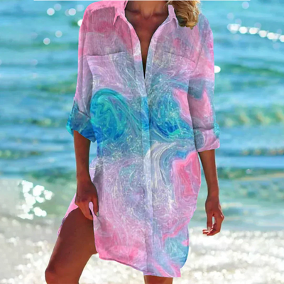 Zavando – Sommer Damenkleid - Baumwollkleid