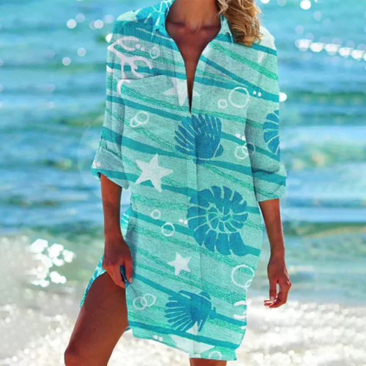 Zavando – Sommer Damenkleid - Baumwollkleid