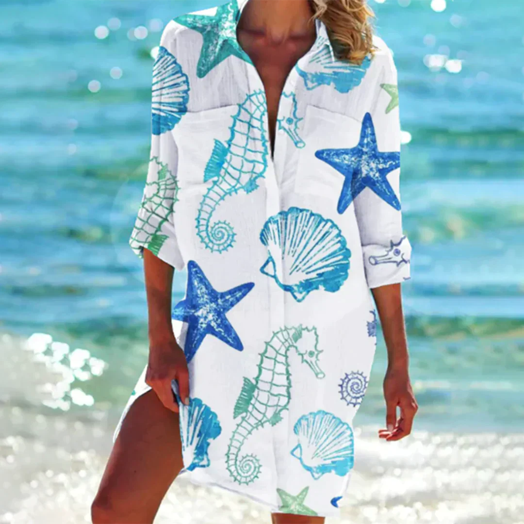 Zavando – Sommer Damenkleid - Baumwollkleid