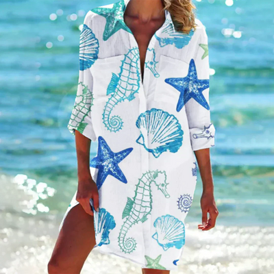 Zavando – Sommer Damenkleid - Baumwollkleid