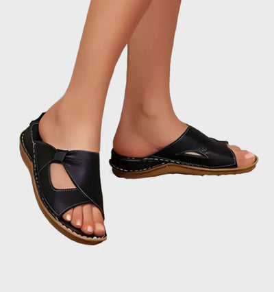 Zavando – Strapazierfähige Leder-Sandalen zum Hineinschlüpfen