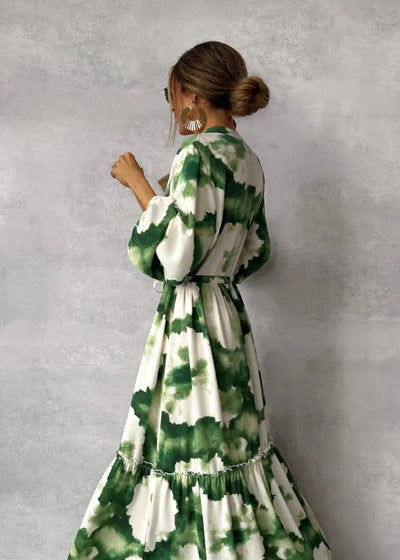 Zavando- Grünes Maxikleid