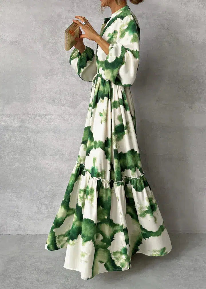 Zavando- Grünes Maxikleid