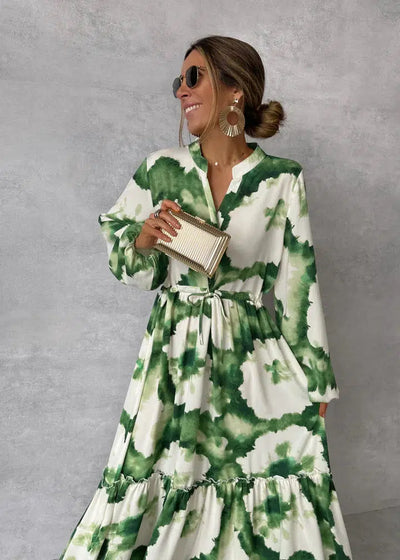 Zavando- Grünes Maxikleid