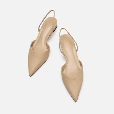 Zavando - Zarte Slingback Pumpsandale mit spitzer Zehenpartie