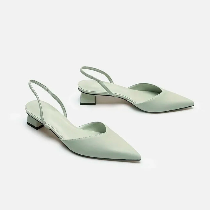 Zavando - Zarte Slingback Pumpsandale mit spitzer Zehenpartie