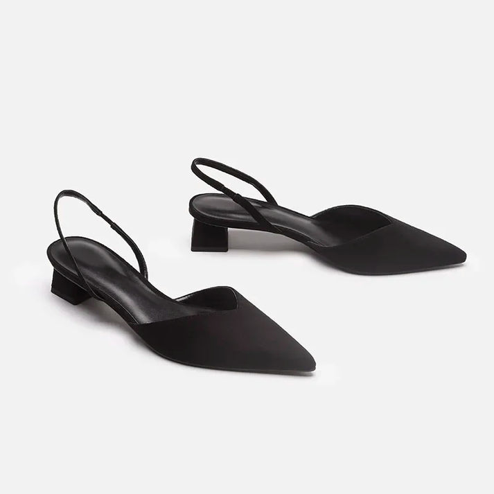 Zavando - Zarte Slingback Pumpsandale mit spitzer Zehenpartie