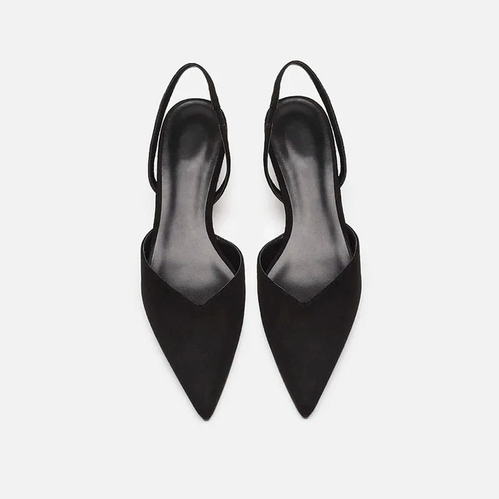 Zavando - Zarte Slingback Pumpsandale mit spitzer Zehenpartie