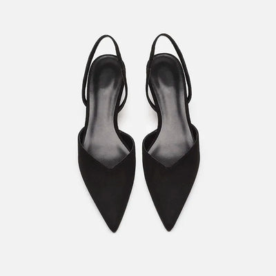 Zavando - Zarte Slingback Pumpsandale mit spitzer Zehenpartie
