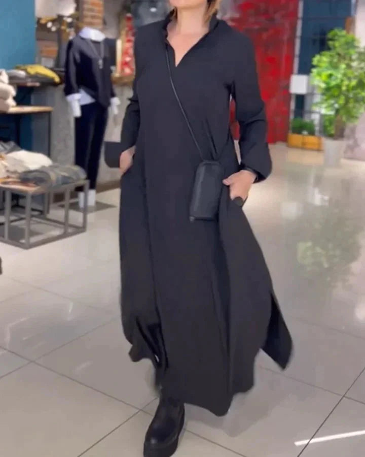 Zavando- Schickes bequemes langes Kleid