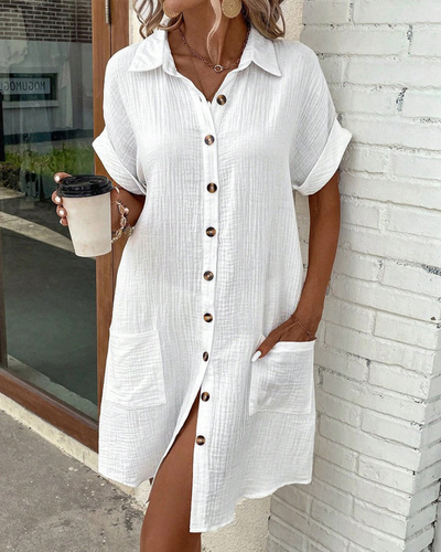 Zavando - Damen-Hemdkleid