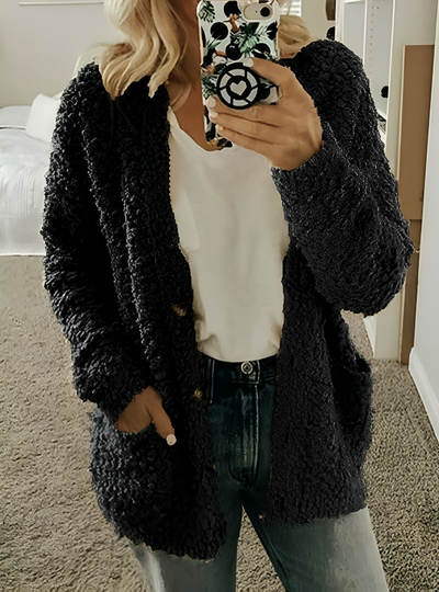 Zavando - Kuschelige Strickjacke für Damen