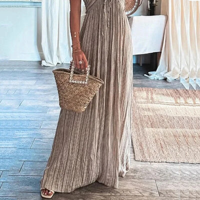 Zavando – Langes Kleid - Kleid mit Blumenmuster