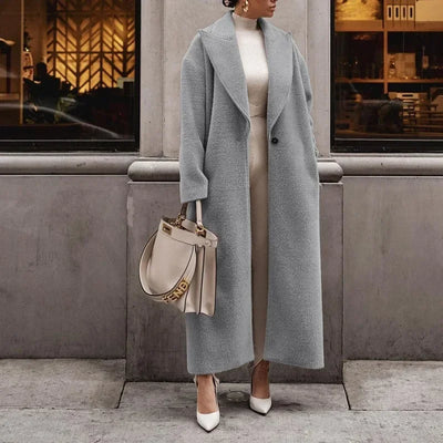 Damen Langer Revers Trench Mantel | Oversized