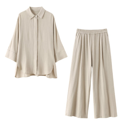 Zavando - Mühelose Casual Basic Hemd Set