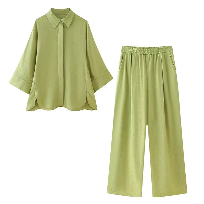 Zavando - Mühelose Casual Basic Hemd Set