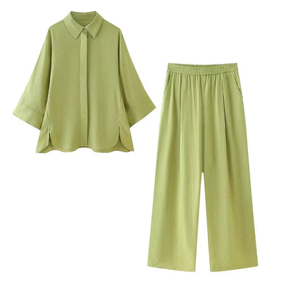 Zavando - Mühelose Casual Basic Hemd Set