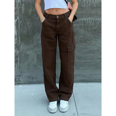 Zavando - Entspannte cargohose für damen