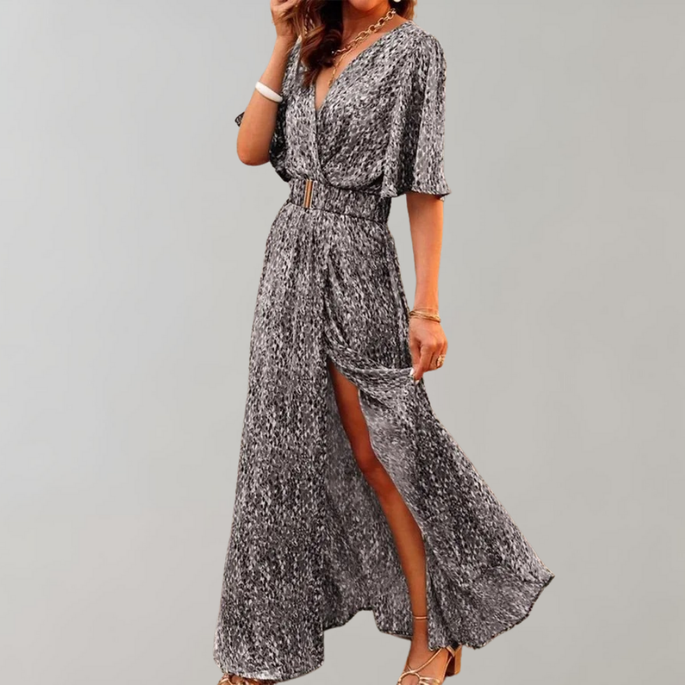 Sommerkleid Mit Wickelausschnitt Für Damen | Maxi