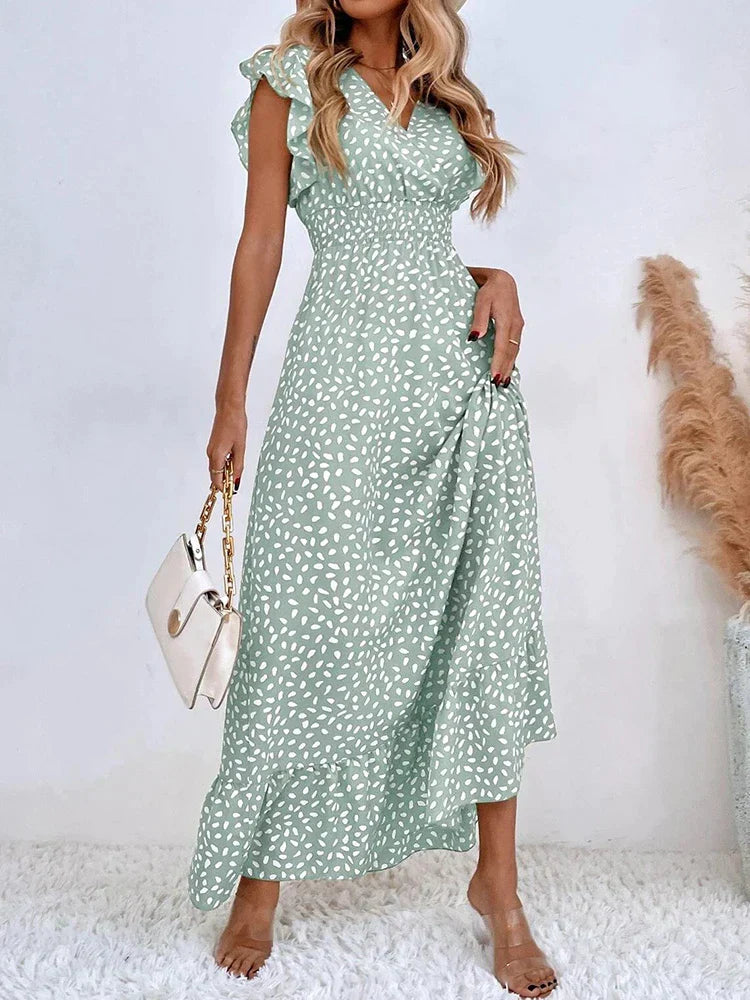 Zavando – Stilvolles Sommerkleid mit Flügelärmeln