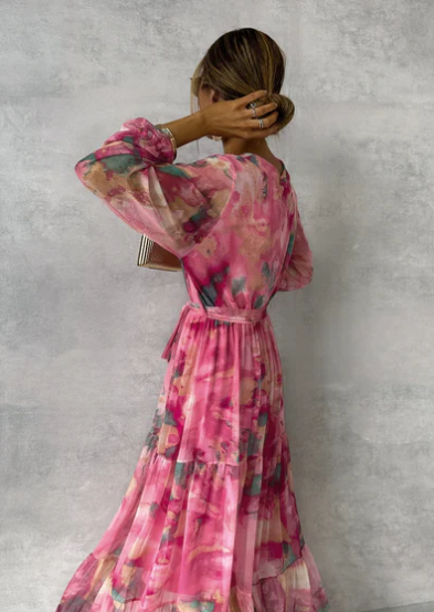 Zavando – Aquarellkleid für Damen