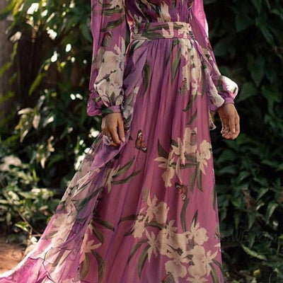 Umwerfendes Kleid Mit Tiefem Ausschnitt Für Damen | Maxi