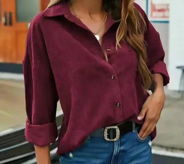 Zavando | Bluse Damen Langarm | Elegant