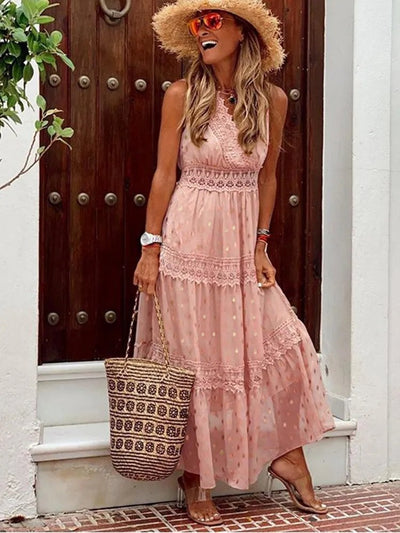 Zavando - Damen Maxikleid