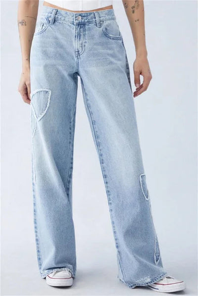 Zavando - Stylische Jeans mit verstellbaren Schleifen