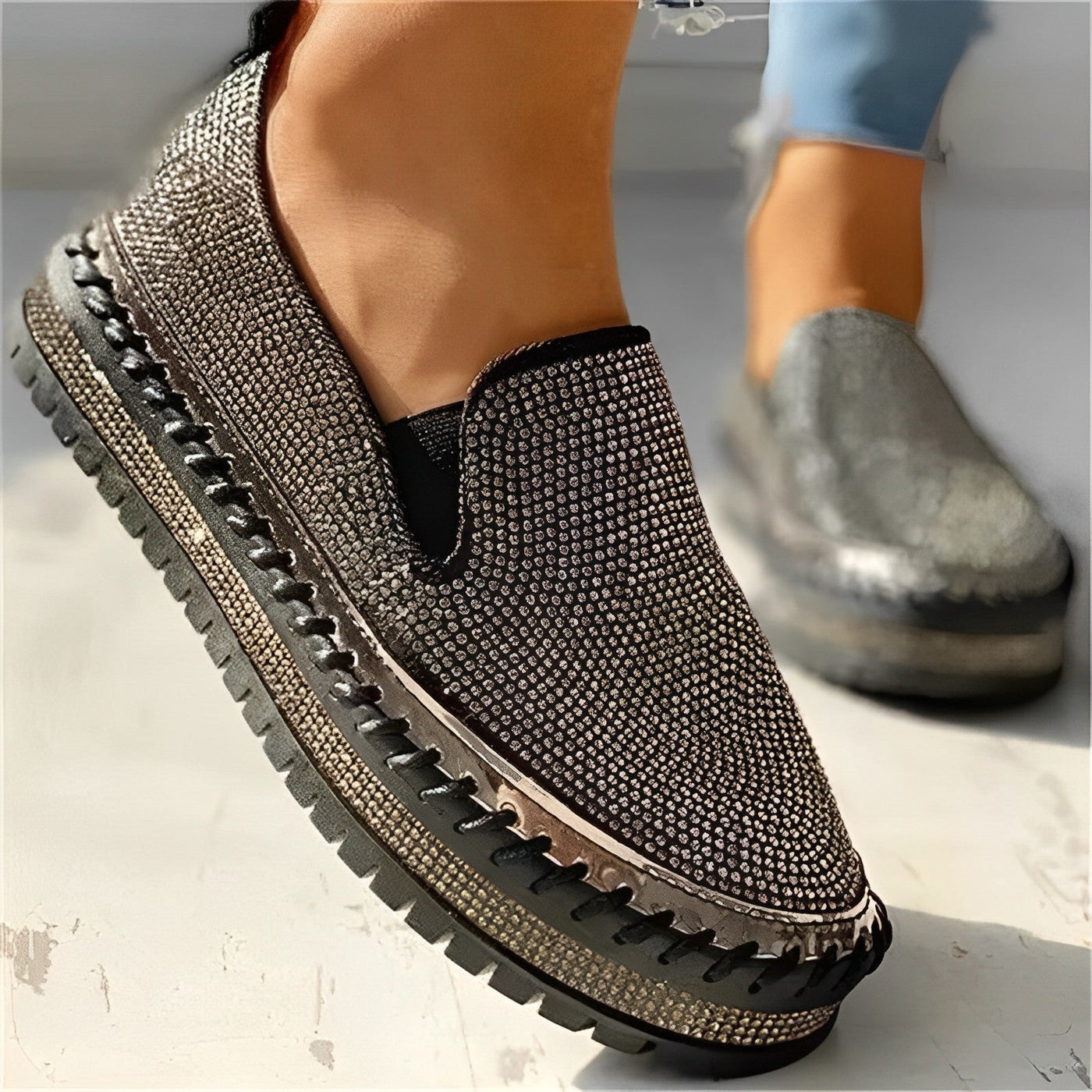 Zavando - Stilvolle glitzernde Party-Loafer