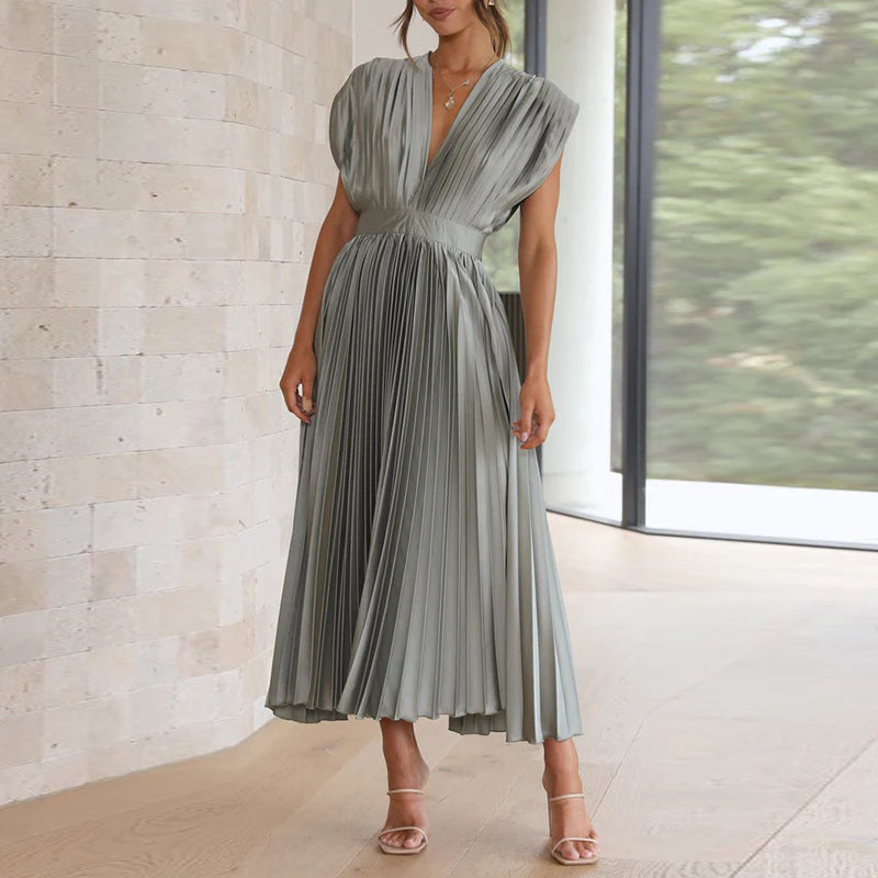 Zavando – Sommerkleid mit V-Ausschnitt