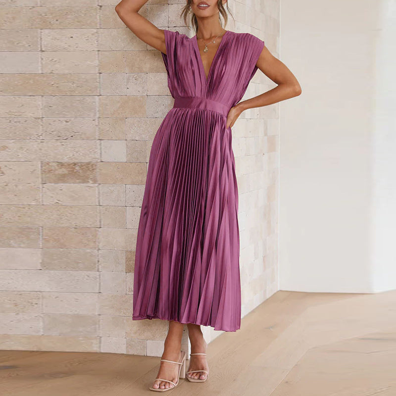 Zavando – Sommerkleid mit V-Ausschnitt