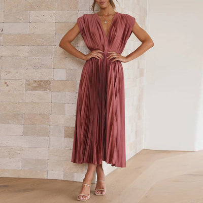 Zavando – Sommerkleid mit V-Ausschnitt
