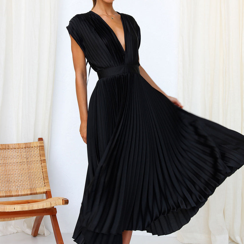 Zavando – Sommerkleid mit V-Ausschnitt