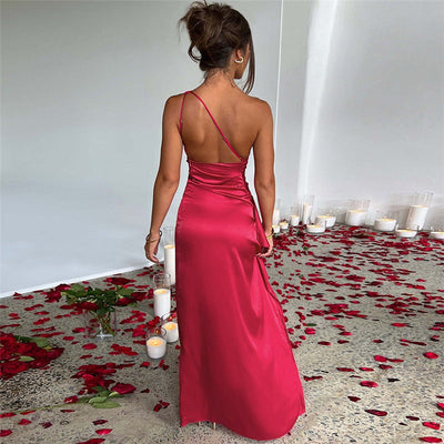 Zavando – Maxikleid - Eine Schulter Kleid
