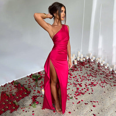 Zavando – Maxikleid - Eine Schulter Kleid