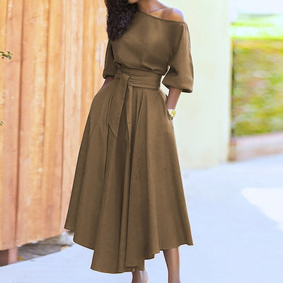 Zavando – Bindegürtel Damen Kleid