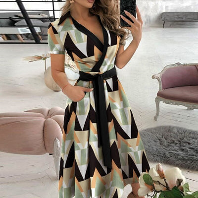 Zavando – Bindegürtel Damen Kleid