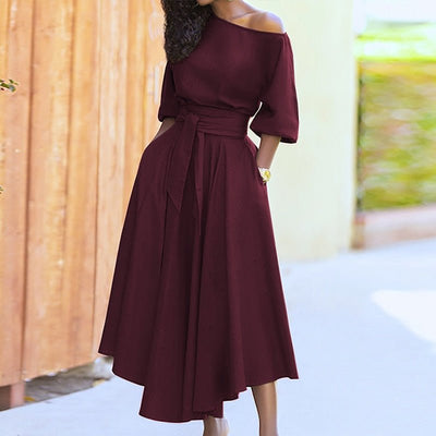 Zavando – Bindegürtel Damen Kleid