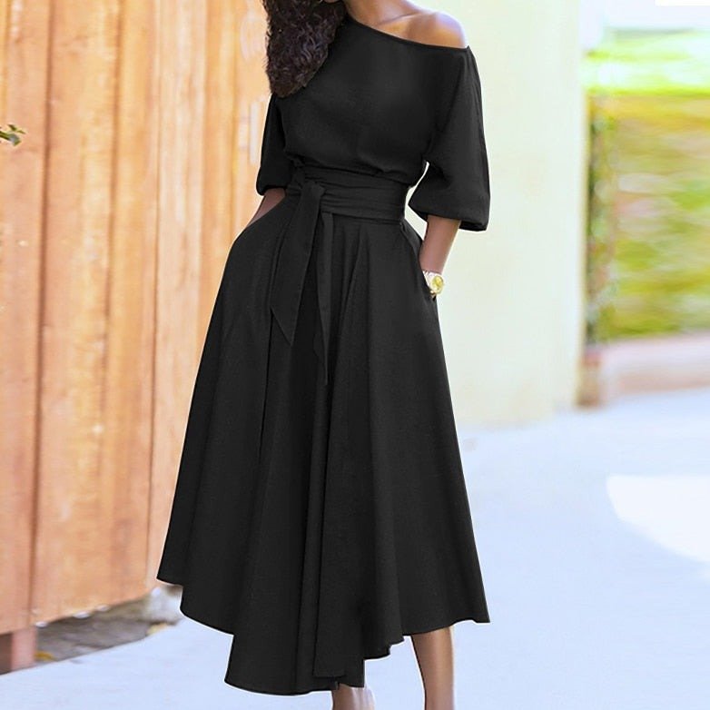 Zavando – Bindegürtel Damen Kleid