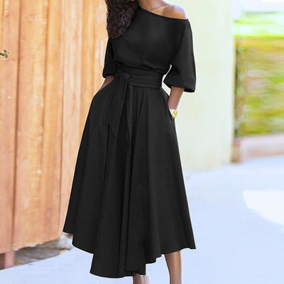 Zavando – Bindegürtel Damen Kleid
