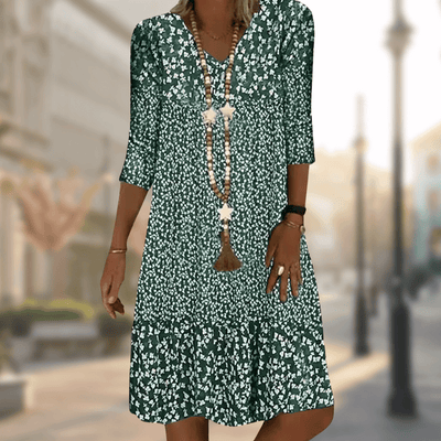 Vintage Kleid Mit V Ausschnitt Für Damen | Mini